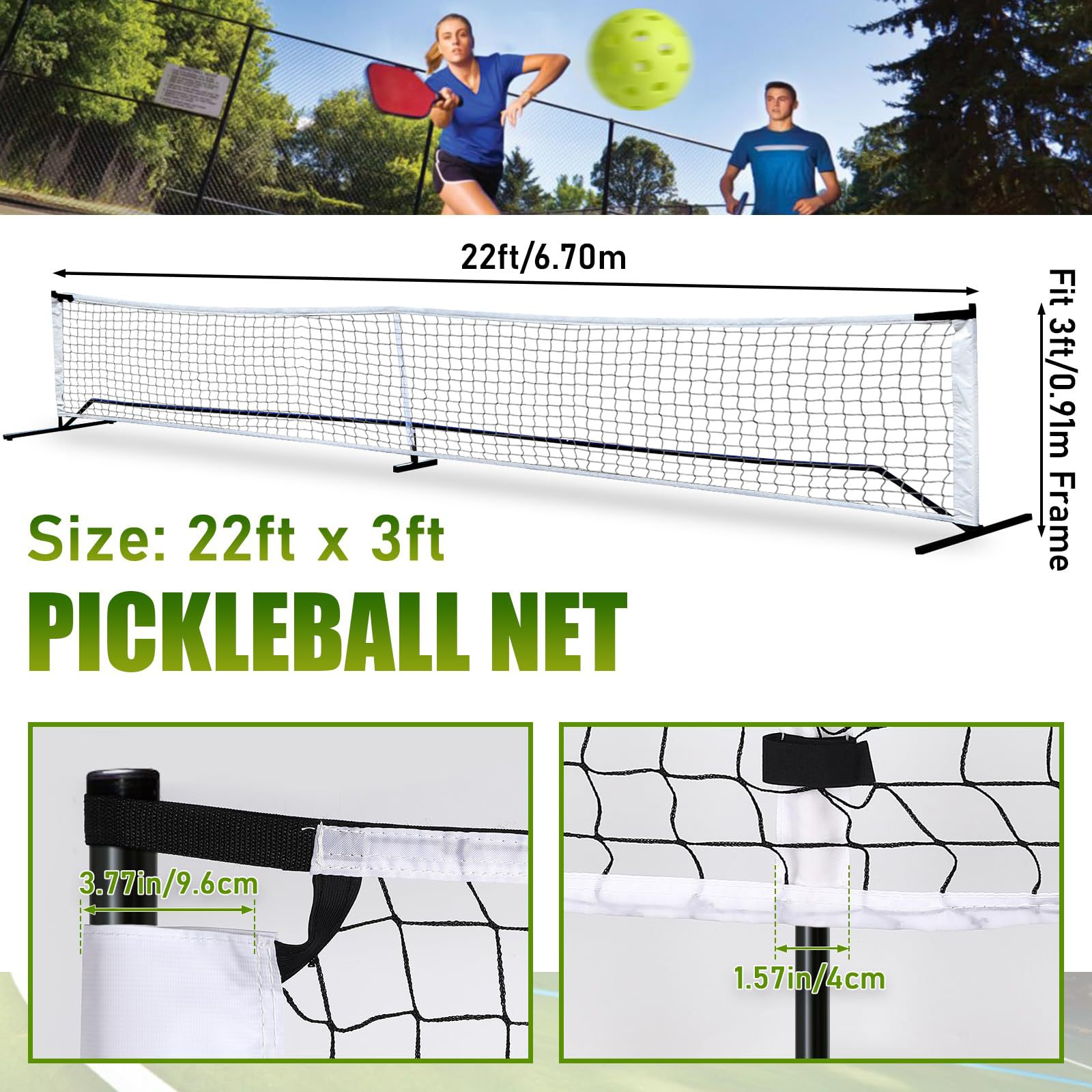 Lưới Tập Luyện Pickleball Ngoài Trời ACEsport cao cấp